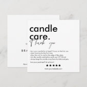 Hartelijk dank voor het moderne Visitekaartje voor Bedankkaart (Voorkant / Achterkant)