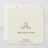 Hartelijk dank voor het moderne Visitekaartje voor Bedankkaart (Achterkant)