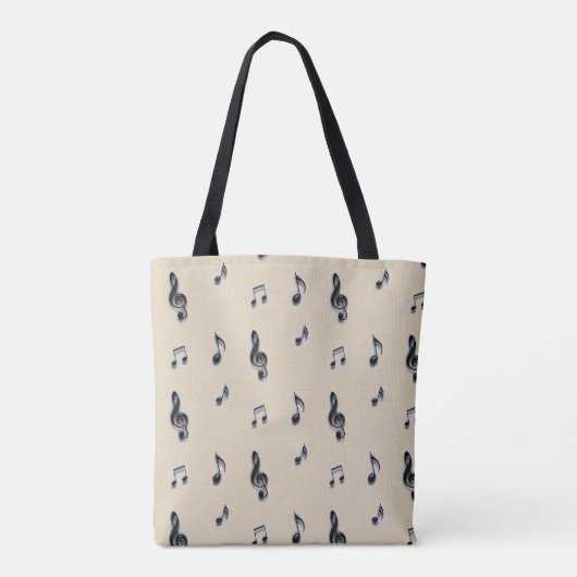 Hartelijk dank voor het muziekdocentinerspatroon tote bag (Achterkant)