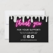 Hartelijk dank voor het Neon Glitter Drip Custom M (Voorkant)