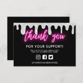 Hartelijk dank voor het Neon Glitter Drip Custom M (Voorkant / Achterkant)