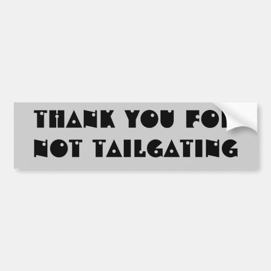 Hartelijk dank voor het niet op maat maken (shotgu bumpersticker (Voorkant)