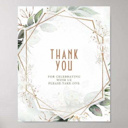 Hartelijk dank voor het ondertekenen van de Groene Poster (Voorkant)