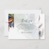 Hartelijk dank voor het ontwerp van de Peacock-doe Bedankkaart (Achterkant)