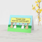 Hartelijk dank voor het paascadeau kaart (Gele Bloem)