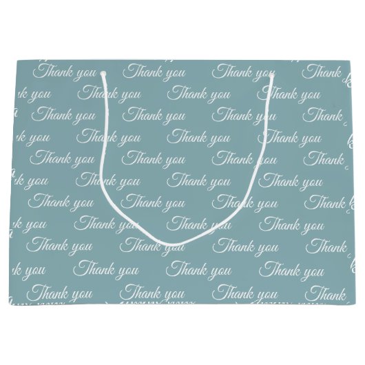 Hartelijk dank voor het pakpapier groot cadeauzakje (Voorkant)