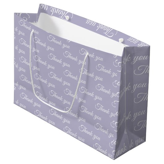 Hartelijk dank voor het pakpapier groot cadeauzakje (Voorkant Gekanteld)