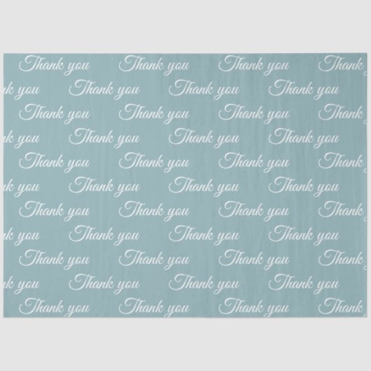 Hartelijk dank voor het pakpapier tissuepapier (Voorkant)