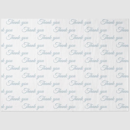 Hartelijk dank voor het pakpapier tissuepapier (Voorkant)