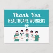 Hartelijk dank voor het personeel van het ziekenhu briefkaart (Voorkant)