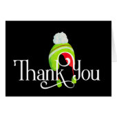 Hartelijk dank voor het Pet van Red en Green Winte (Voorkant Horizontaal)