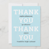 Hartelijk dank voor het platte Afstuderen Arctic B Bedankkaart (Voorkant)