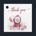 Hartelijk dank voor het Polar Beer Santa Kerstmis  Bedankjes Labels<br><div class="desc">Dit ontwerp kan op het gebied worden gepersonaliseerd dat door de foto en/of tekst te veranderen wordt verstrekt. Of het kan worden aangepast door te klikken deze Sjabloon personaliseert en dan de klik te kiezen om verdere optie aan te passen en de kleur van de achtergrond te schrappen of te...</div>