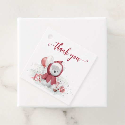 Hartelijk dank voor het Polar Beer Santa Kerstmis  Bedankjes Labels (In situ)