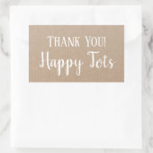 Hartelijk dank voor het productmoderne heupcirkelv rechthoekige sticker (Tas)