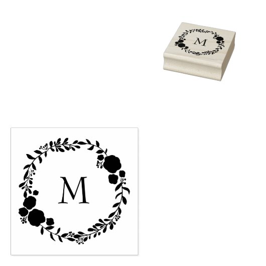 Hartelijk dank voor het Robuuste Monogram, groot a Rubberstempel (Gestempeld)