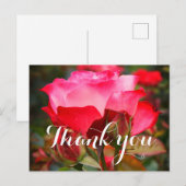 Hartelijk dank voor het Roos Cherry Parfait #1-2 B Briefkaart (Voorkant / Achterkant)