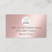 Hartelijk dank voor het Roos Code van de korting v Visitekaartje (Achterkant)