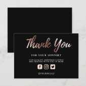 Hartelijk dank voor het Roos Gold Metallic Custom  (Voorkant / Achterkant)