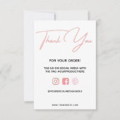 Hartelijk dank voor het roze aangepaste medium inv (Voorkant)