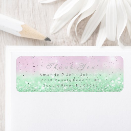 Hartelijk dank voor het roze deeg van Ombre Silver Etiket (Insitu)