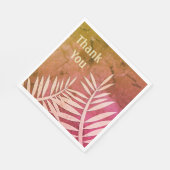 Hartelijk dank voor het roze lef Silhouette-patroo Servet (Hoek)