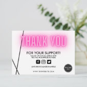 Hartelijk dank voor het roze Neon Trendy Custom Me (Staand voorkant)