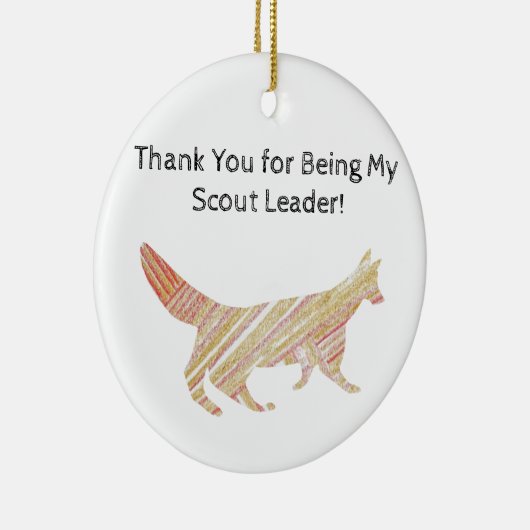 Hartelijk dank voor het schitterende Leader Patter Keramisch Ornament (Rechts)
