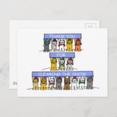 Hartelijk dank voor het schoonmaken van de sneeuw briefkaart (Voorkant / Achterkant)