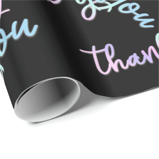 Hartelijk dank voor het script zeemeermin roze zwa cadeaupapier (Rol Hoek)