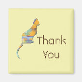 Hartelijk dank voor het  Sitter Kat Kleurblok Sitt Magneet (Voorkant)