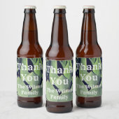 Hartelijk dank voor het Southwest Agave Plant Gree Bier Etiket (Flessen)