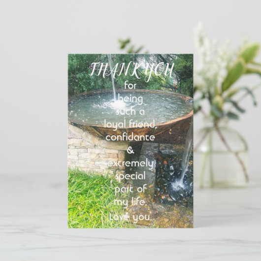 Hartelijk dank voor het speciale Wenskaart van de  (Staand voorkant)