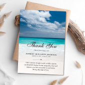 Hartelijk dank voor het sympathie van Beach Ocean  Bedankkaart