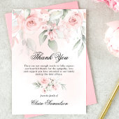 Hartelijk dank voor het sympathie van de begrafeni bedankkaart