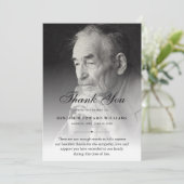 Hartelijk dank voor het sympathie van de speciale  bedankkaart (Staand voorkant)