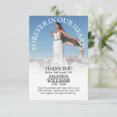 Hartelijk dank voor het sympathie van de speciale kaart (Staand voorkant)