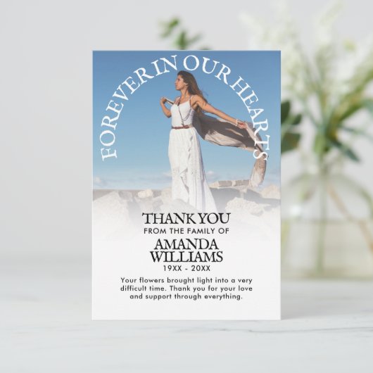 Hartelijk dank voor het sympathie van de speciale  kaart (Staand voorkant)