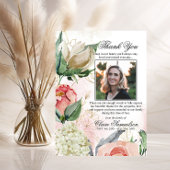 Hartelijk dank voor het sympathie voor de roze Flo Bedankkaart