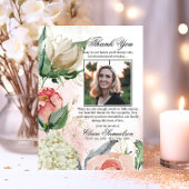 Hartelijk dank voor het sympathie voor de roze Flo Bedankkaart