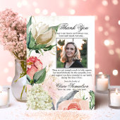 Hartelijk dank voor het sympathie voor de roze Flo Bedankkaart