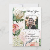 Hartelijk dank voor het sympathie voor de roze Flo Bedankkaart (Voorkant)