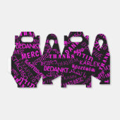 Hartelijk dank voor het tekstvak Meertalige tekst Bedankdoosjes (Uitgevouwen)