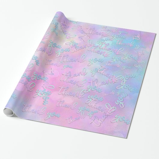 Hartelijk dank voor het tijdschrift Mermaid Pink B Cadeaupapier (Uitgerold)