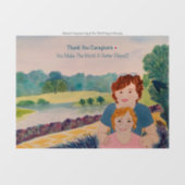 Hartelijk dank voor het venster Verpletteren van z Raamsticker (Vel)