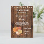 Hartelijk dank voor het Verloving Weddenschap Pump Bedankkaart (Staand voorkant)