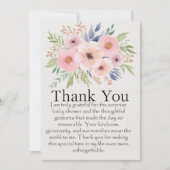 Hartelijk dank voor het verrassende baby shower. kaart (Voorkant)