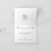 Hartelijk dank voor het  vervoer van Ivory Blue Gi Bedankkaart (Binnen)