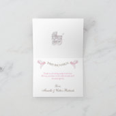 Hartelijk dank voor het  vervoer van Ivory Pink Gi Bedankkaart (Binnen)