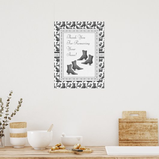 Hartelijk dank voor het verwijderen van uw schoene poster (Keuken)